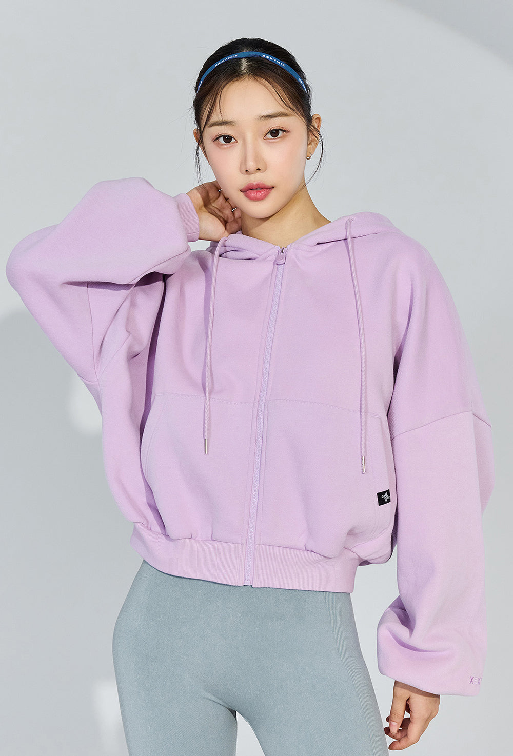Napping Hood Zip-up - Pale Orchid