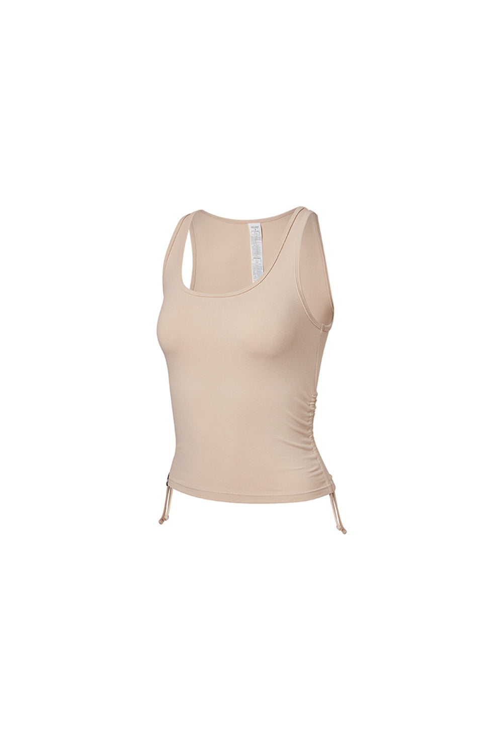 Side Shirring Sleeveless - Doeskin Beige