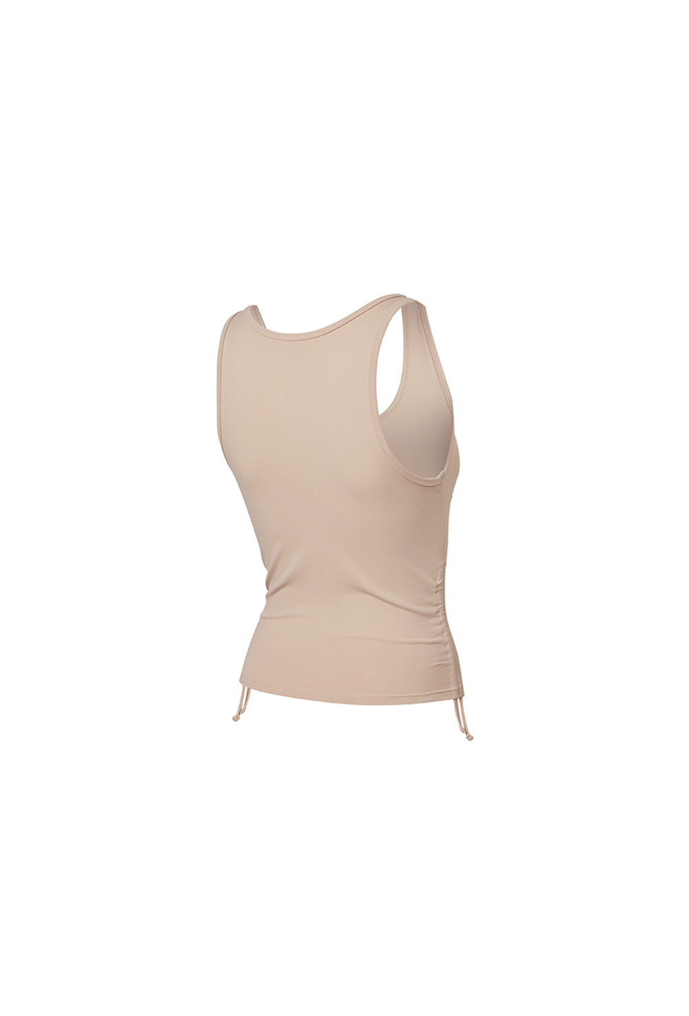 Side Shirring Sleeveless - Doeskin Beige