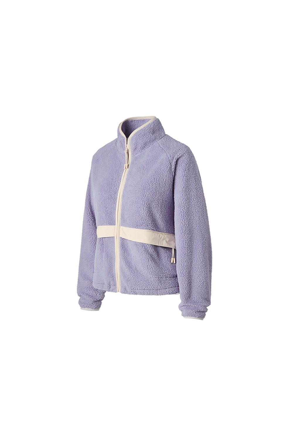 Soft Fleece Zip-Up Jacket - Steel Lavender