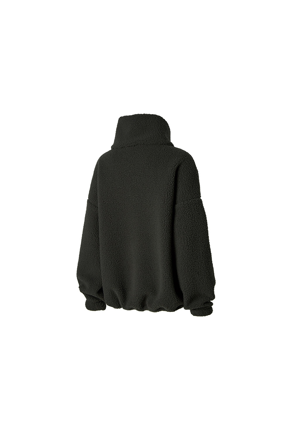 Sherpa High Neck Jumper - Charcoal Gray