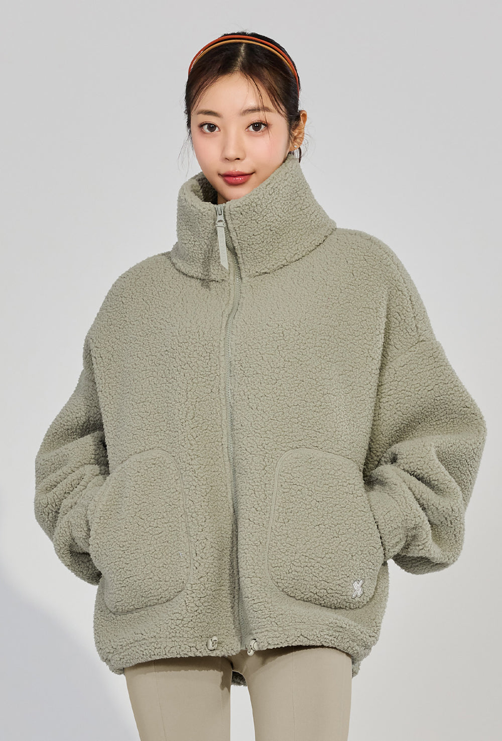 【XEXYMIX】 Light Fleece High Neck Zip-up ■ WOMAN / 追跡付 Light Fleece High Neck Zip-up – XEXYMIX.EN