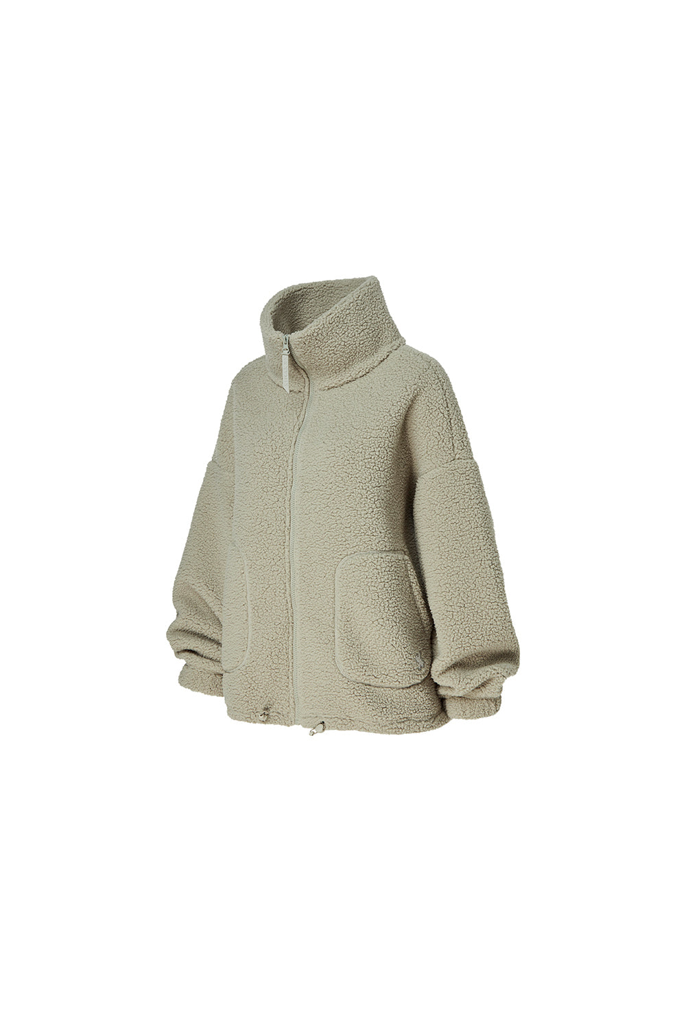 Sherpa High Neck Jumper - Sage Stone