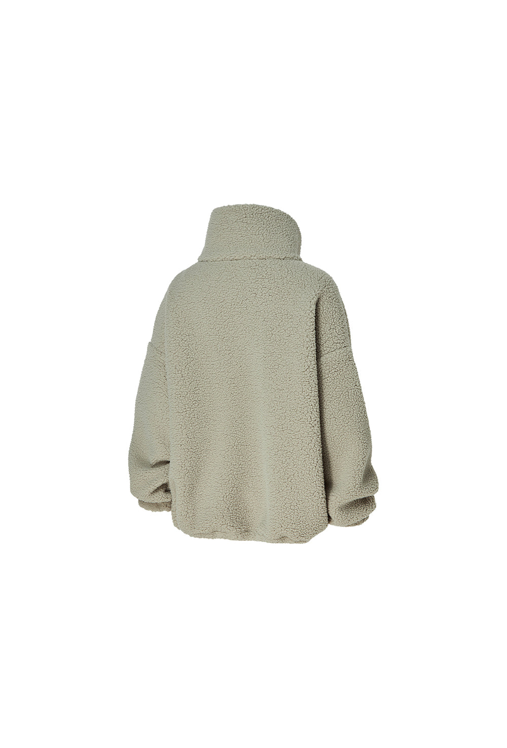 Sherpa High Neck Jumper - Sage Stone
