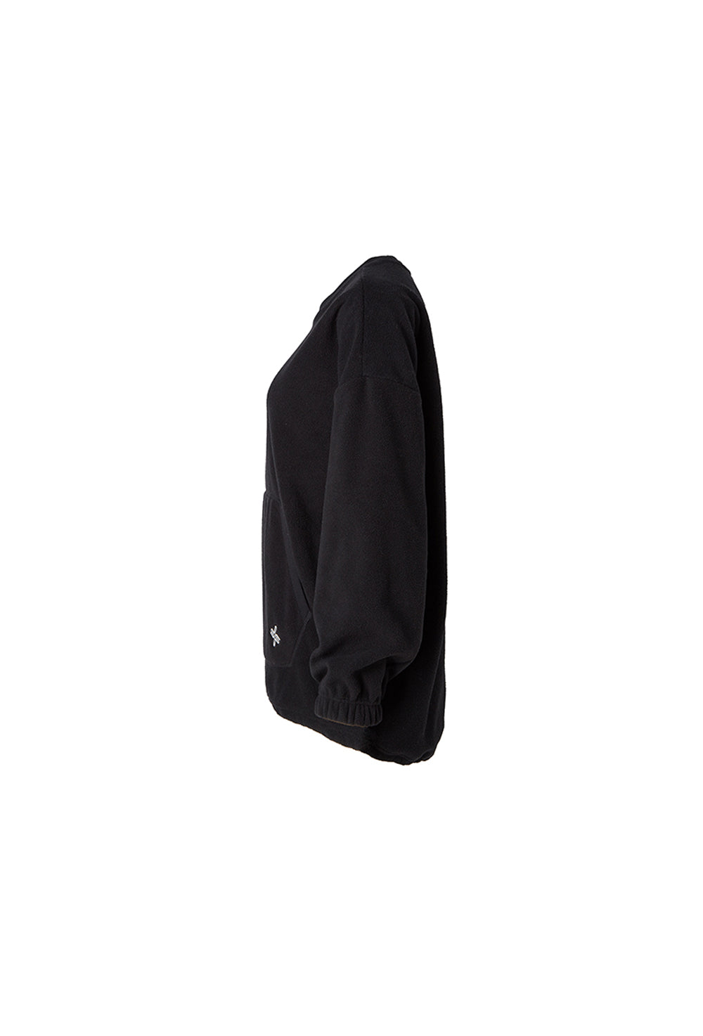 Fleece Over Fit Sweatshirt - Black