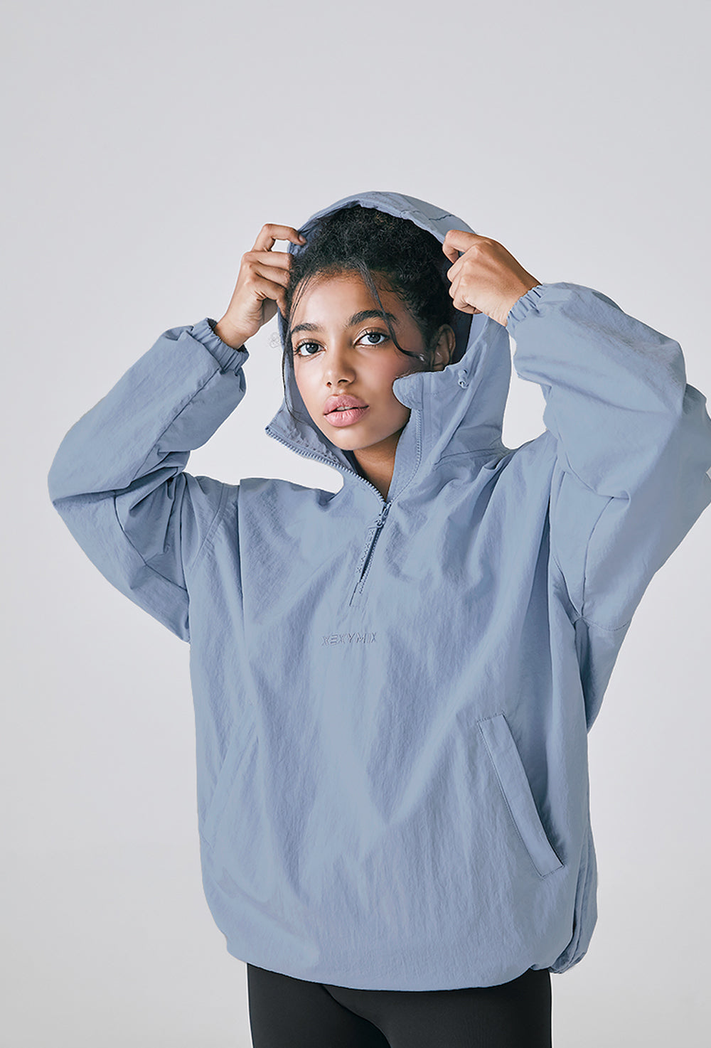 Anorak Hood Two-way Windbreaker 2.0 - Brunnera Blue