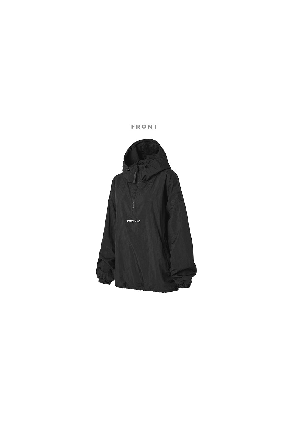 Anorak Hood Two-way Windbreaker 2.0 - Black