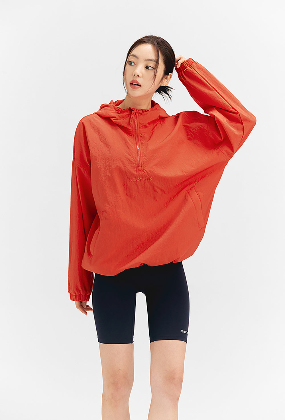 Anorak Hood Two-way Windbreaker 2.0 - Fiestar Red