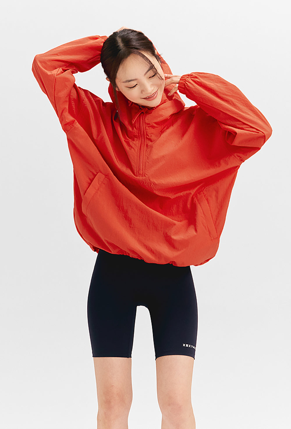 Anorak Hood Two-way Windbreaker 2.0 - Fiestar Red