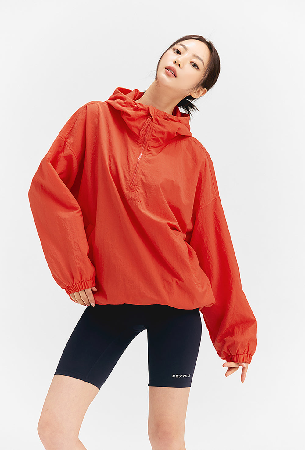 Anorak Hood Two-way Windbreaker 2.0 - Fiestar Red