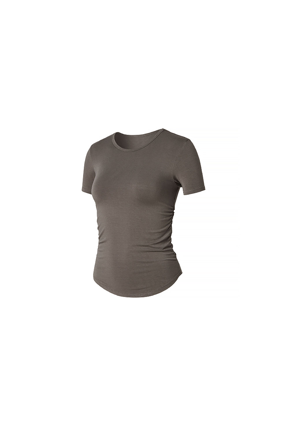 Side Shirring Short Sleeve - Toff Gray