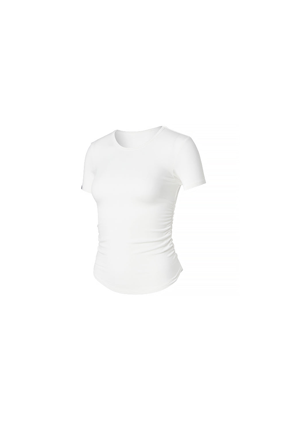 Side Shirring Short Sleeve - Ivory