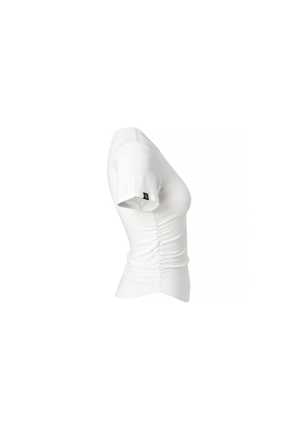 Side Shirring Short Sleeve - Ivory