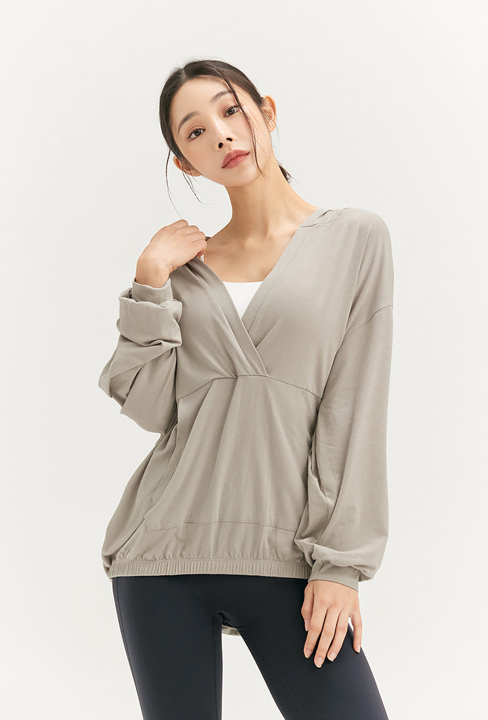 Loose Fit Cover-up Hood - Natural Gray (Clearance)