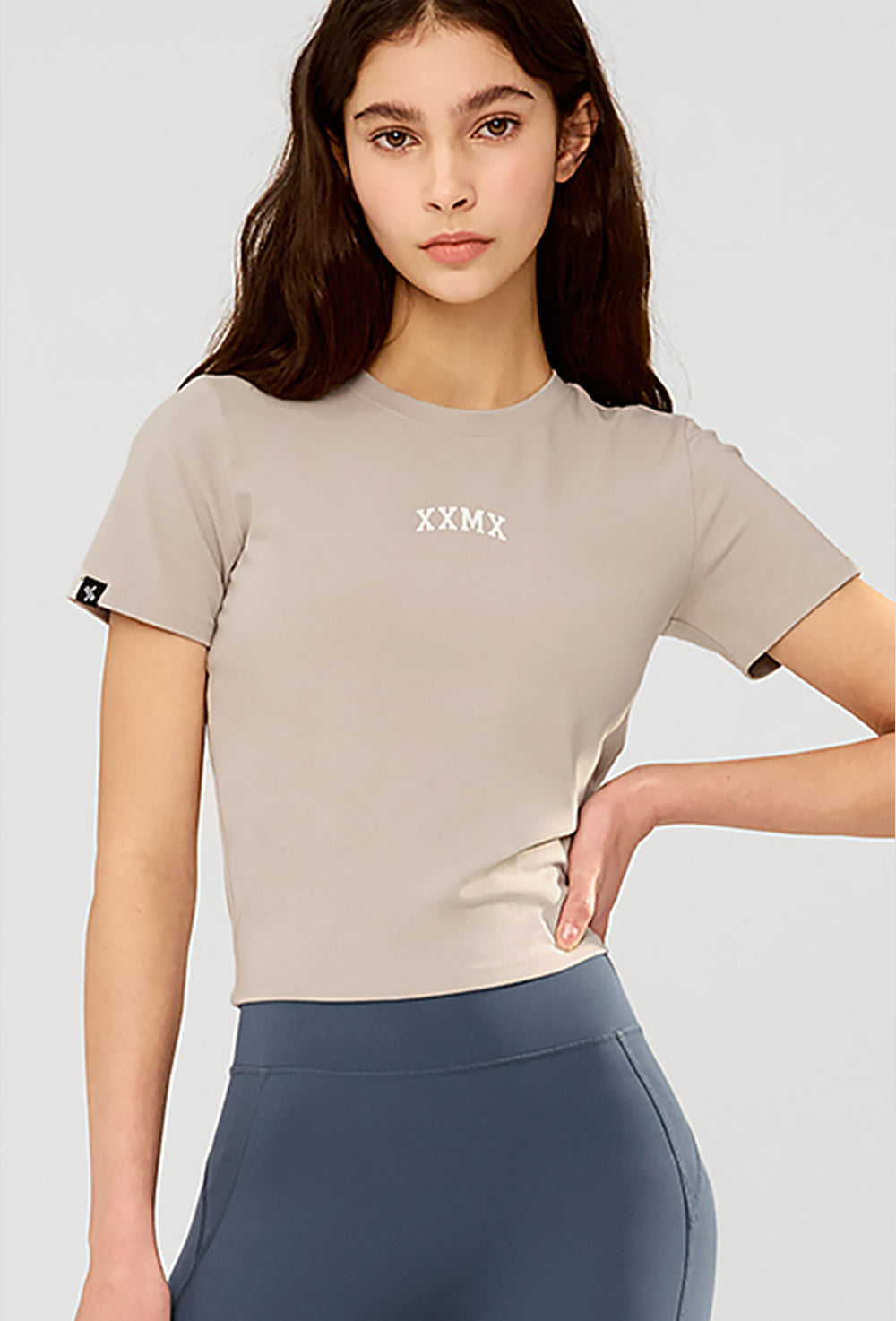 XXMX Crop Short Sleeve - Woody Beige