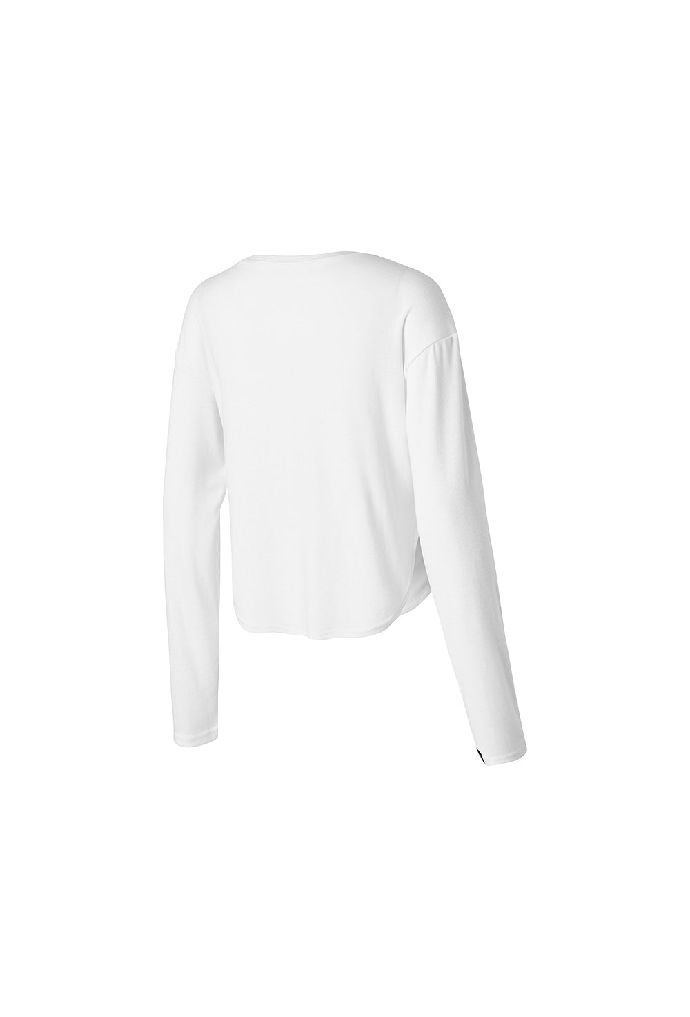 Easy Round Crop Long Sleeve - Ivory