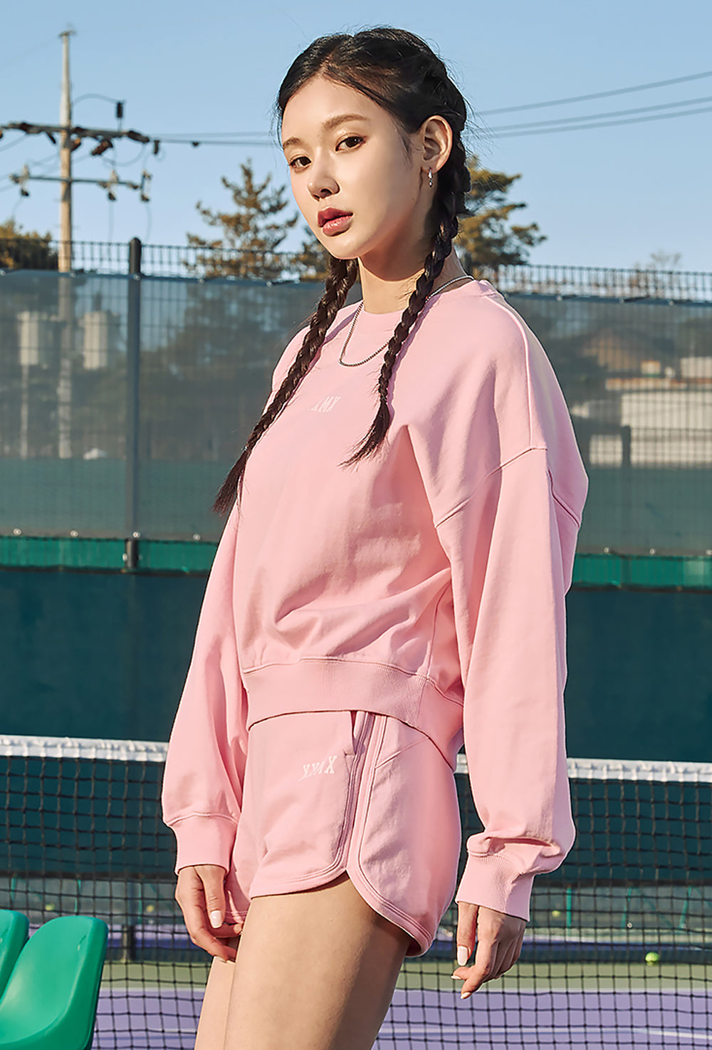 XXMX Daily Cotton Sweatshirt - Sugar Pink