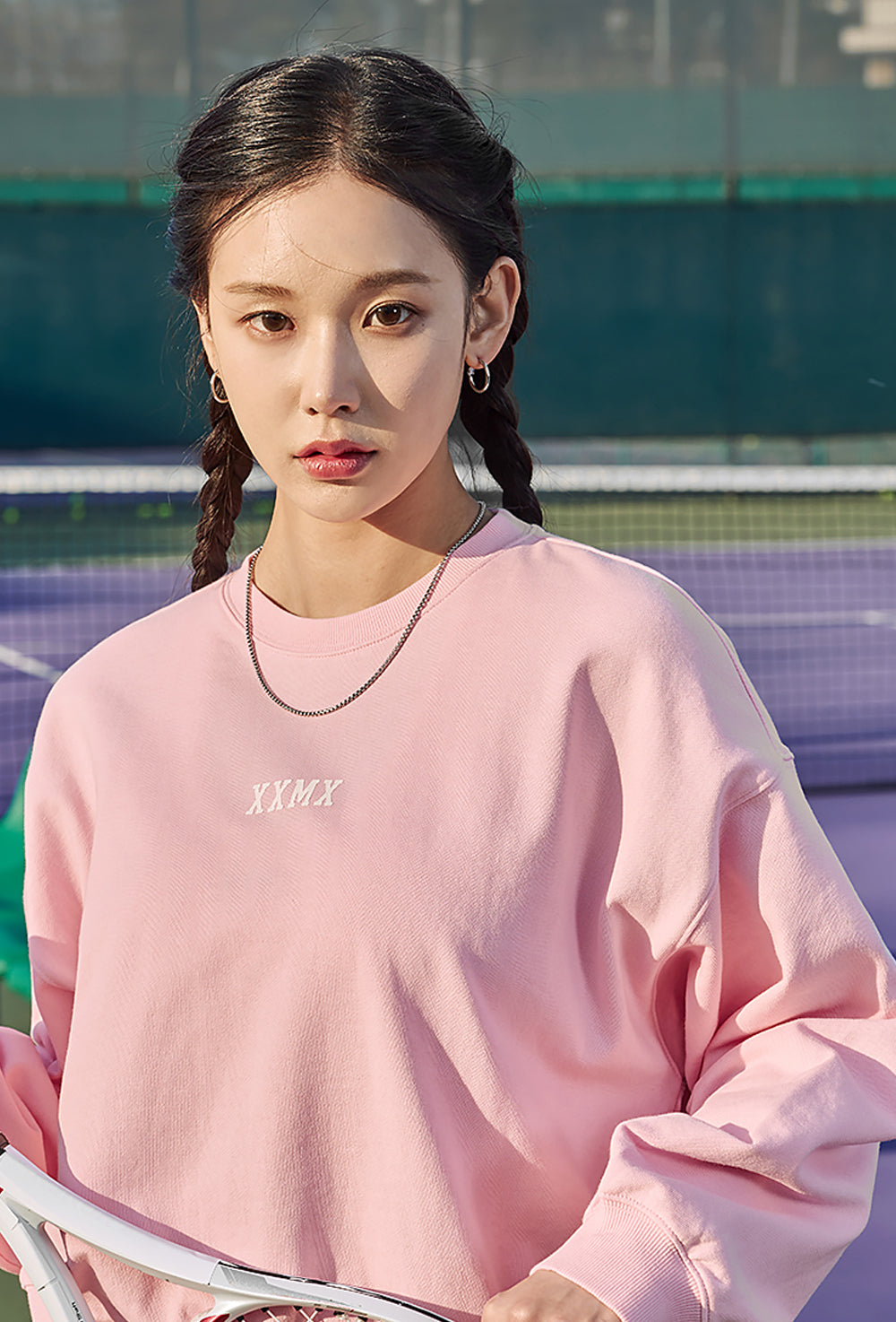 XXMX Daily Cotton Sweatshirt - Sugar Pink