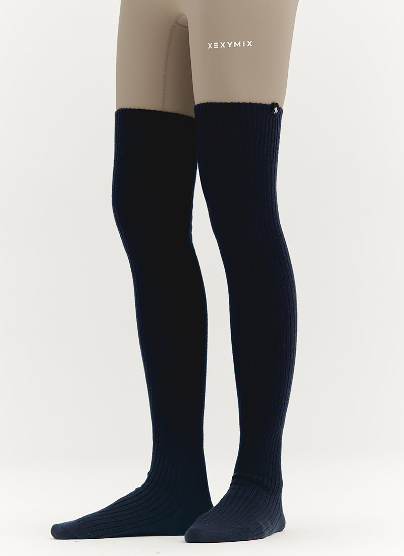 XEXYMIX Ribbed Over the Knee Socks