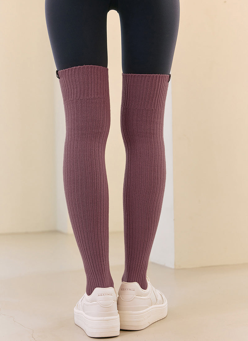 XEXYMIX Ribbed Over the Knee Socks