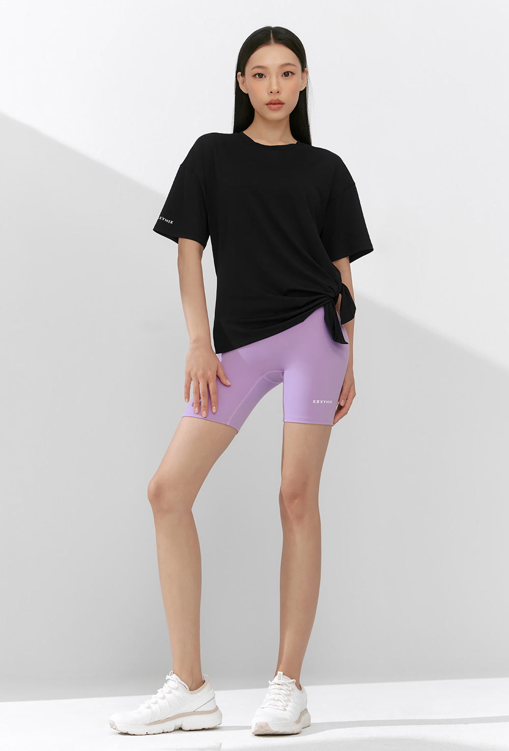 Ice Feather Light 2.0 Unbalanced Loose Fit Short Sleeve - Black
