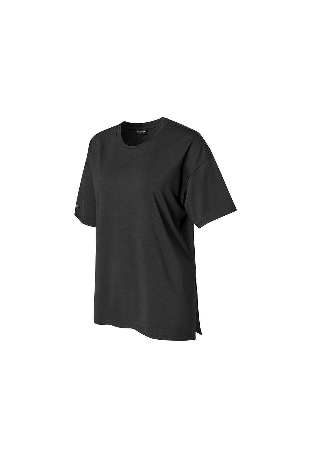 Ice Feather Light 2.0 Unbalanced Loose Fit Short Sleeve - Black