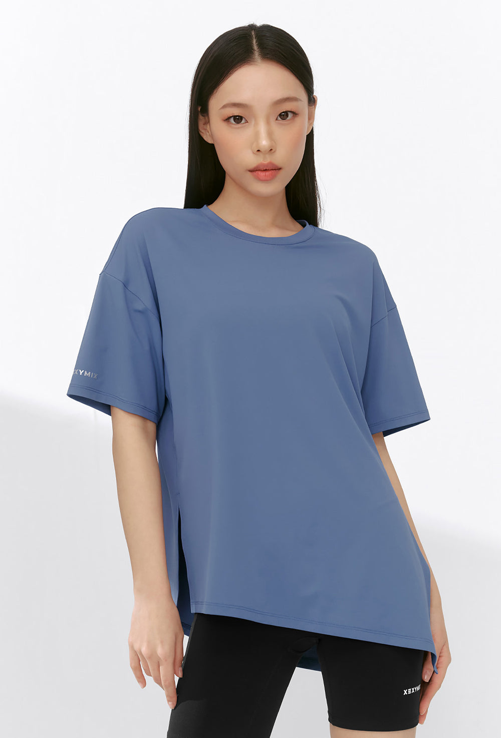 Ice Feather Light 2.0 Unbalanced Loose Fit Short Sleeve - Bluebell