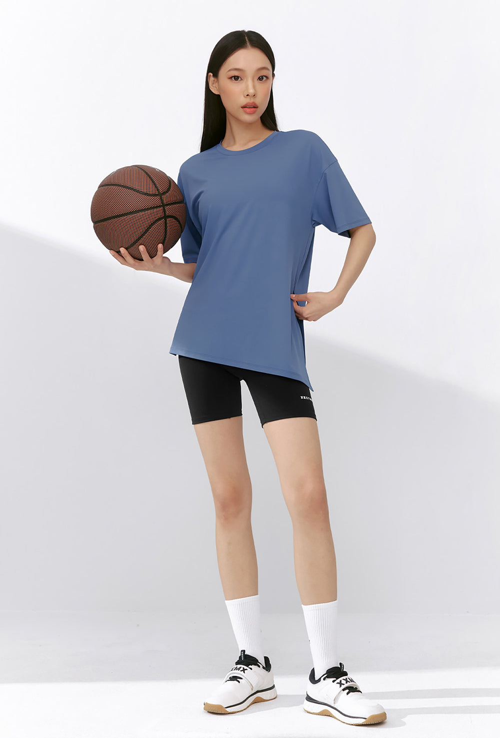 Ice Feather Light 2.0 Unbalanced Loose Fit Short Sleeve - Bluebell