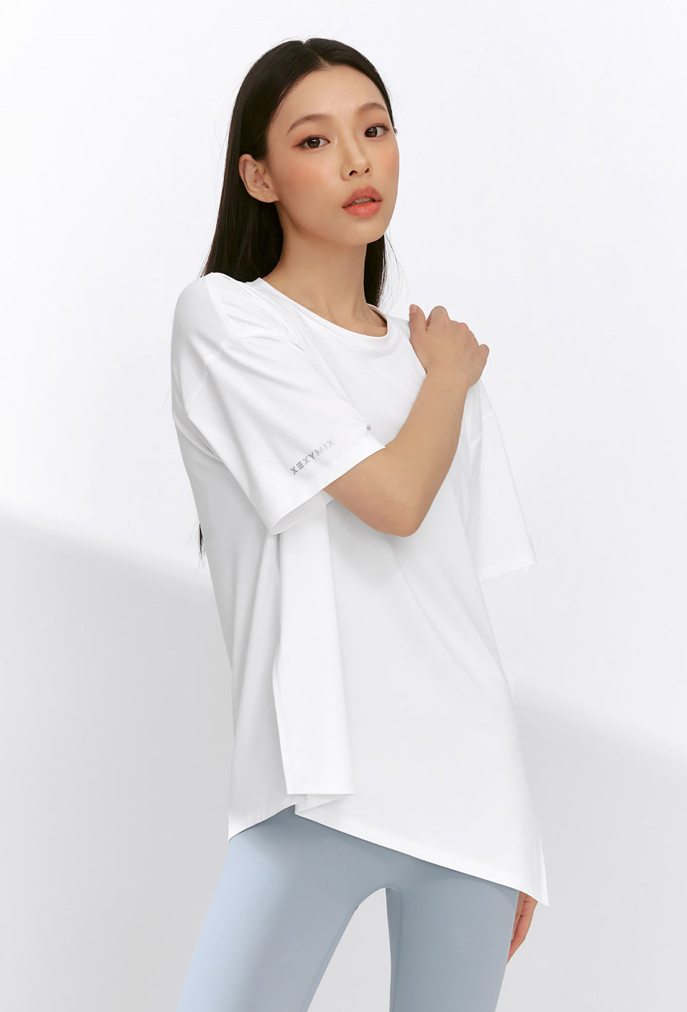 Ice Feather Light 2.0 Unbalanced Loose Fit Short Sleeve - Ivory