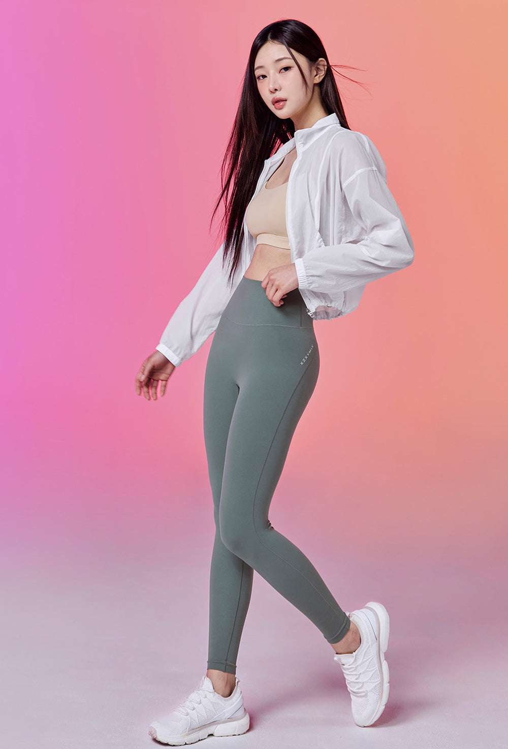 Another Label Fit Revolution Leggings - Silver Khaki