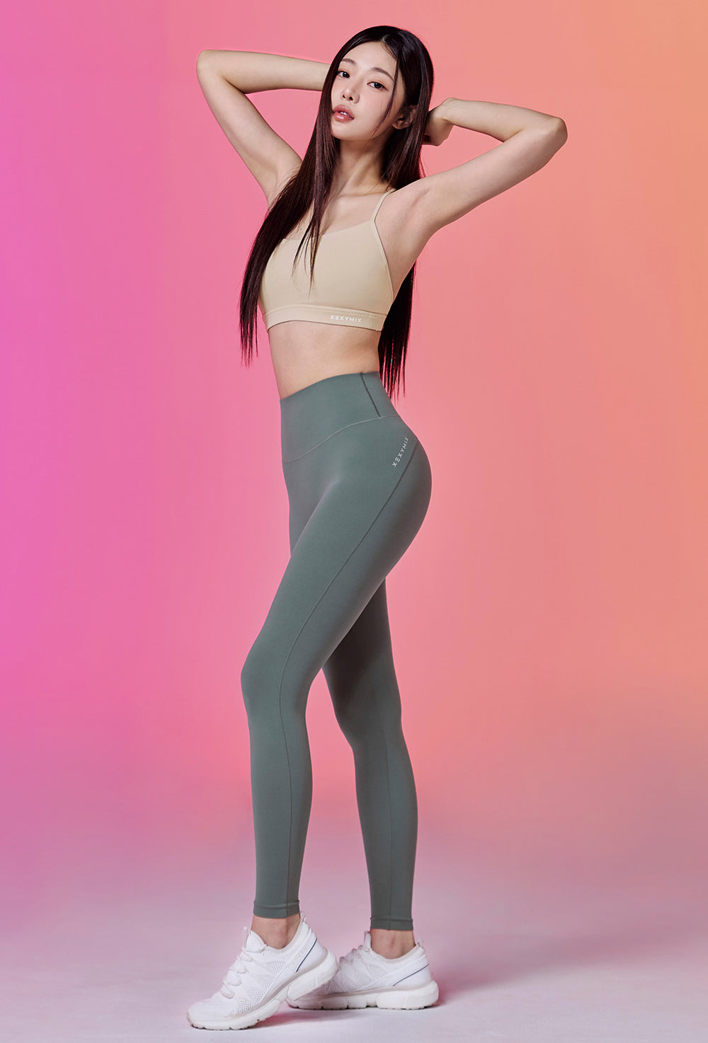 Another Label Fit Revolution Leggings - Silver Khaki