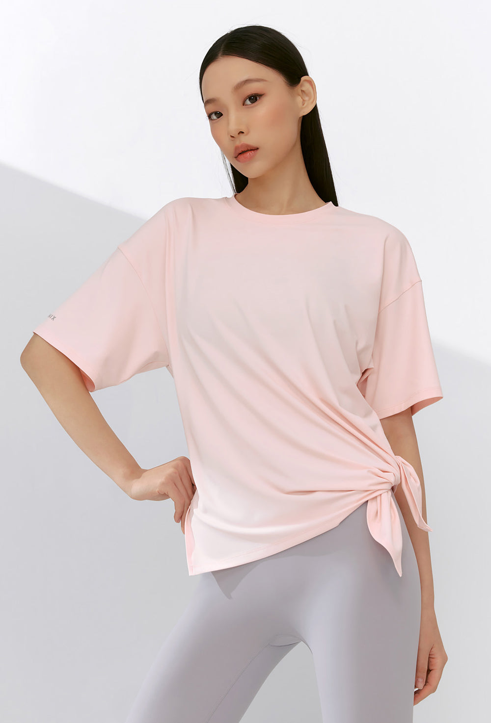 Ice Feather Light 2.0 Unbalanced Loose Fit Short Sleeve - Pink Pony