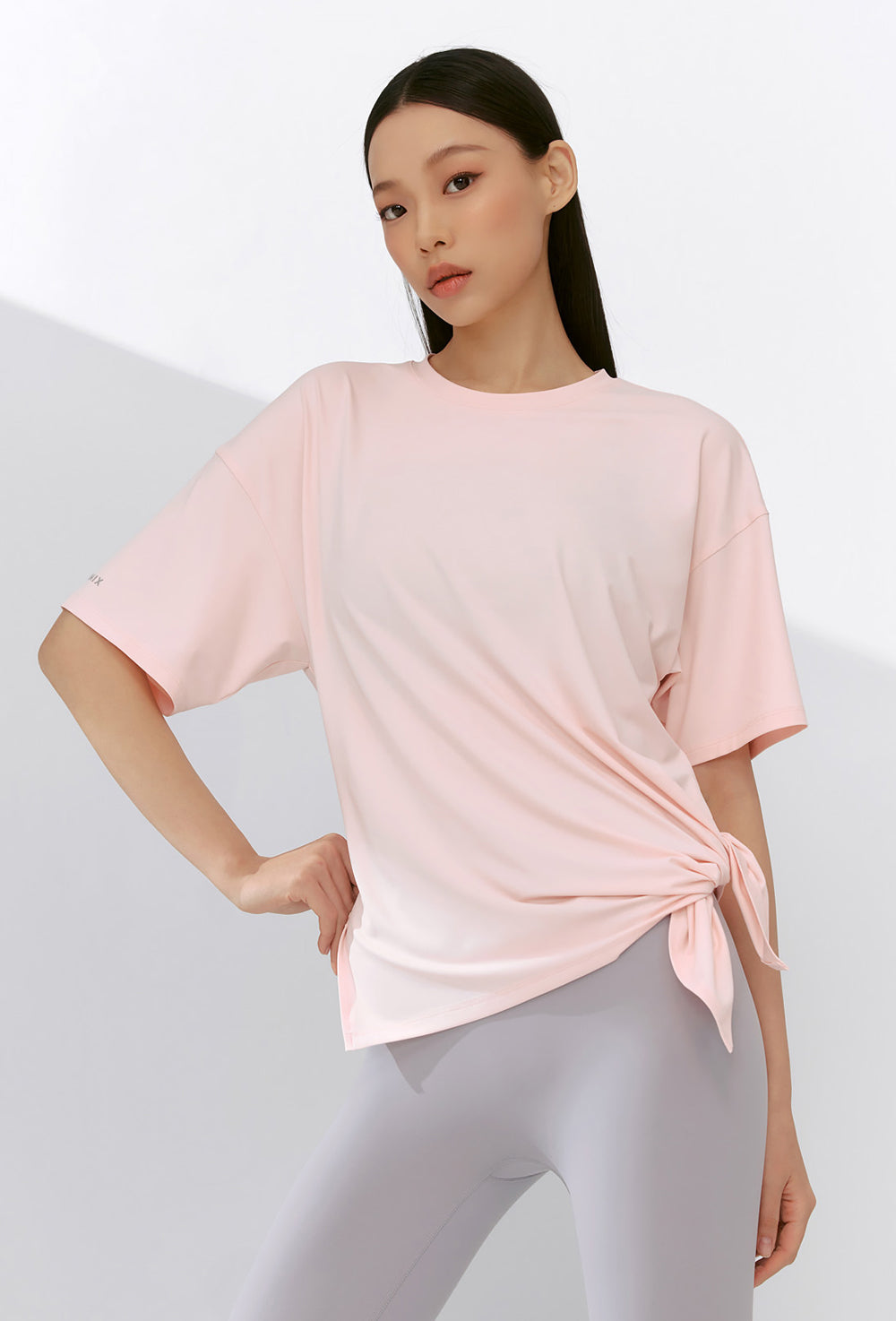 Ice Feather Light 2.0 Unbalanced Loose Fit Short Sleeve - Pink Pony