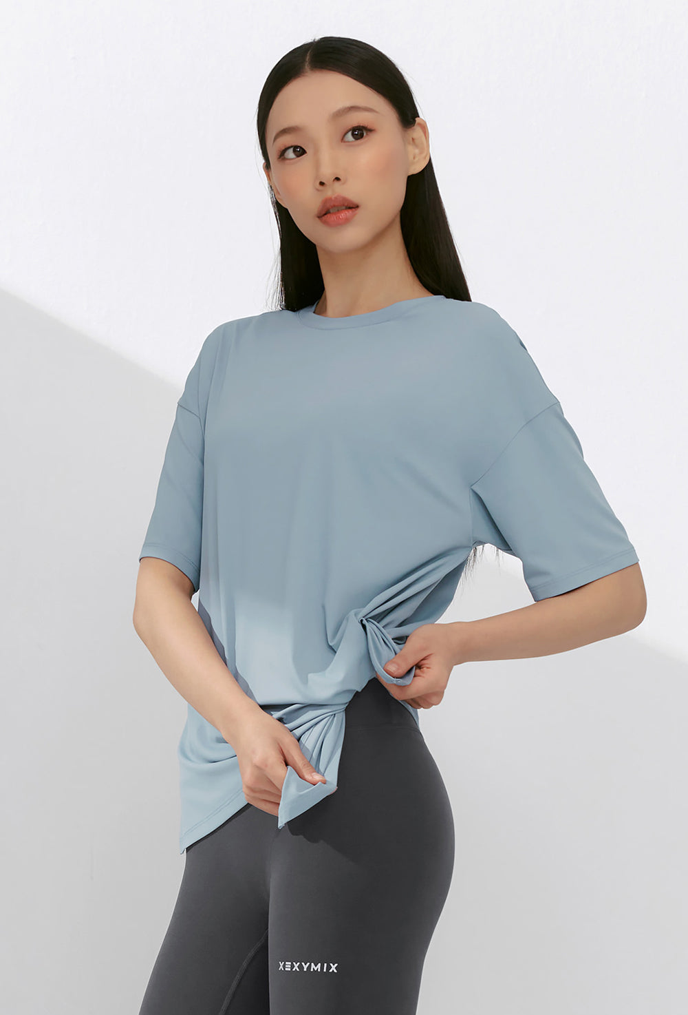 Ice Feather Light 2.0 Unbalanced Loose Fit Short Sleeve - Storm Cloud
