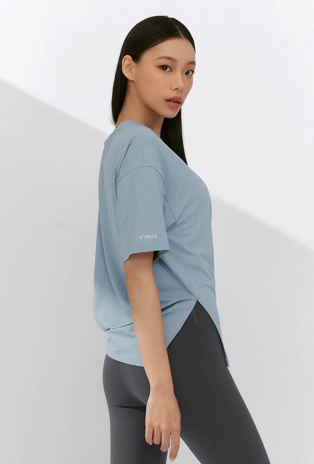 Ice Feather Light 2.0 Unbalanced Loose Fit Short Sleeve - Storm Cloud