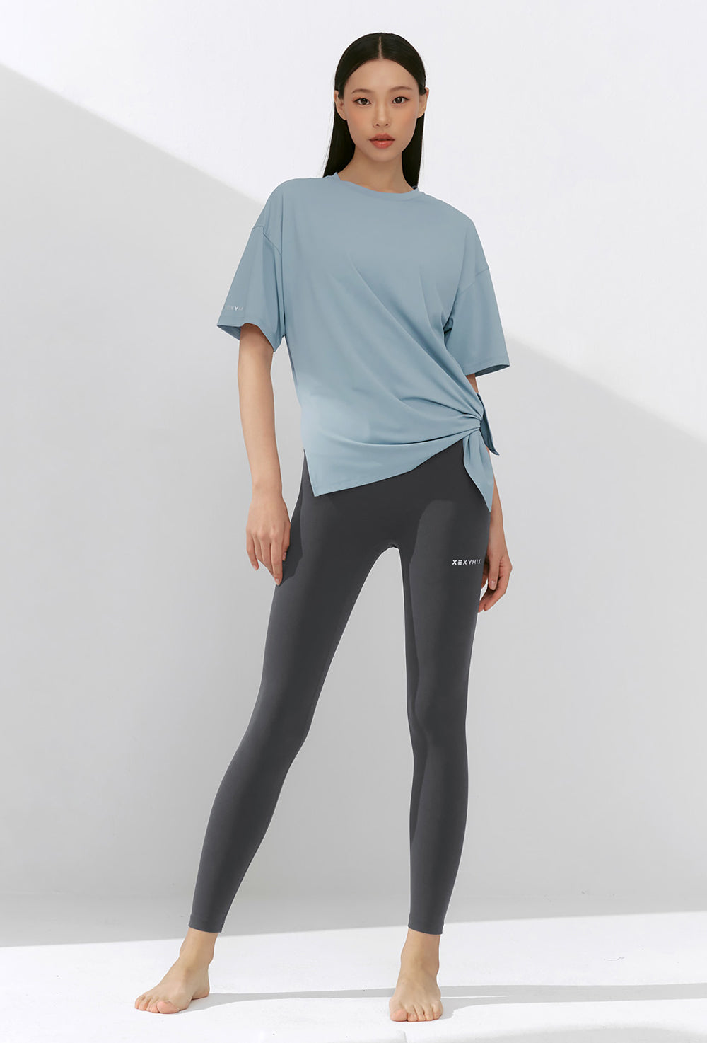 Ice Feather Light 2.0 Unbalanced Loose Fit Short Sleeve - Storm Cloud