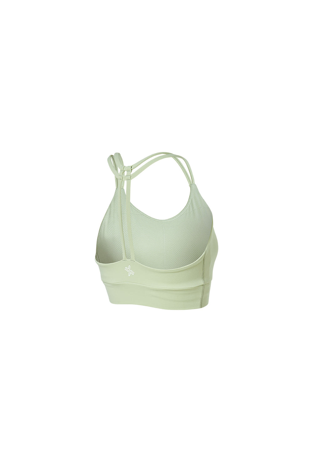 Black Label Signature Power Rise Double Halter Neck Bra Top - Shadow Lime