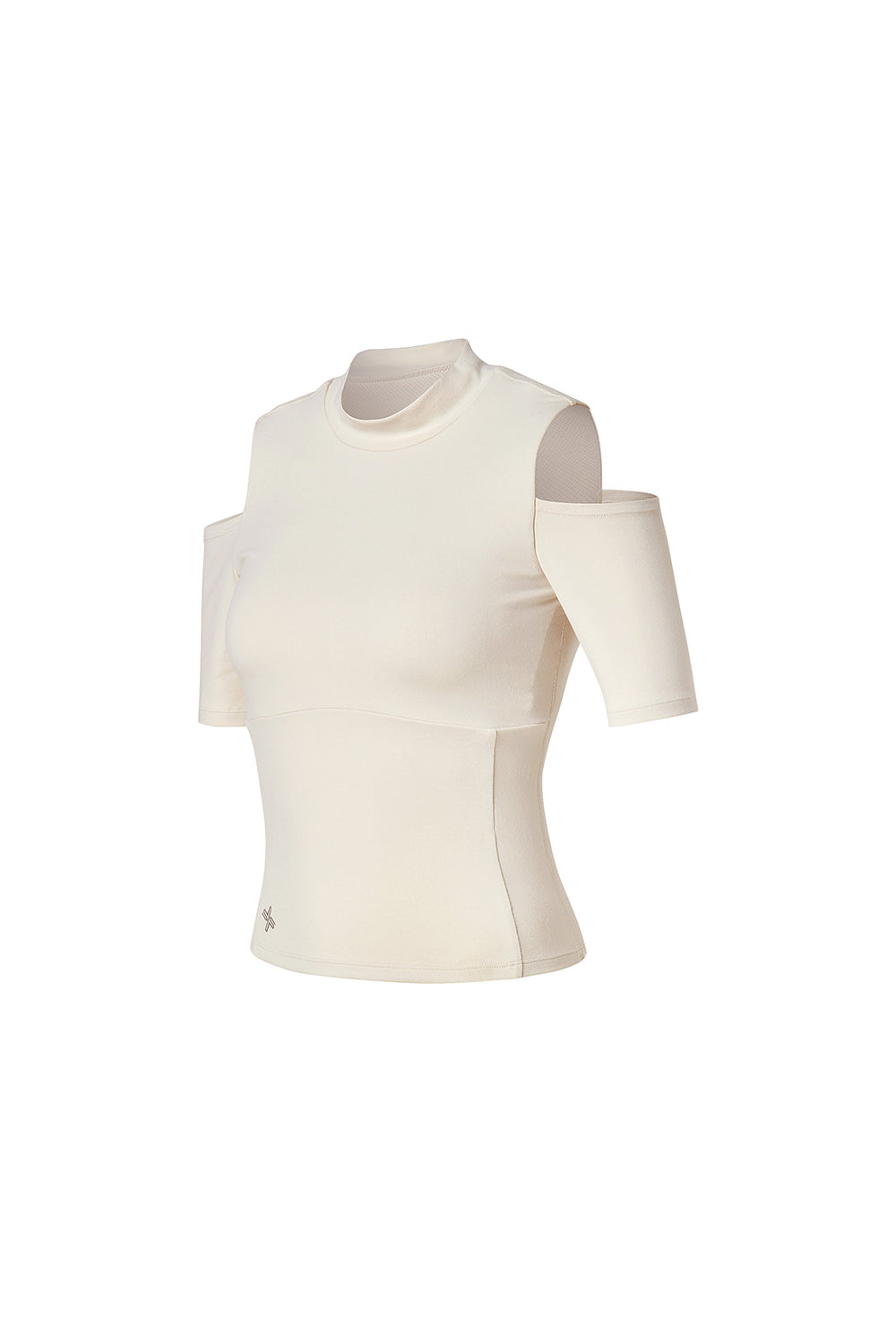 Cotton-Like Shoulder Cut-Out Sleeve - Cloudy Cream