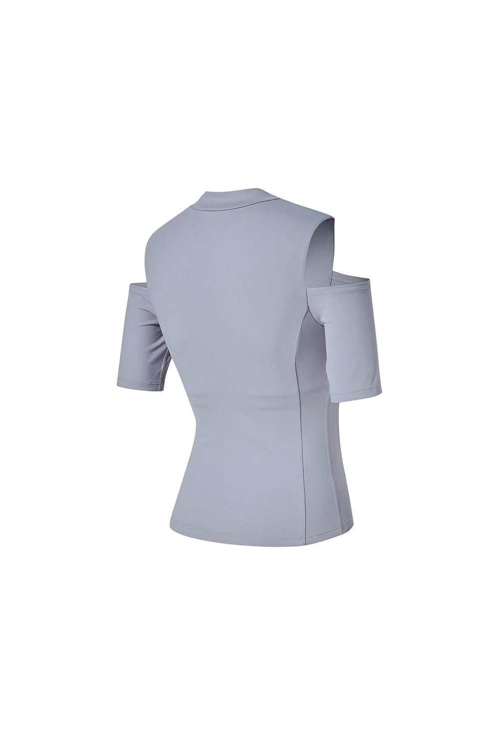 Cotton-Like Shoulder Cut-Out Sleeve - Blue Fog