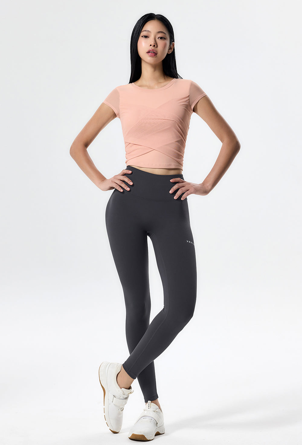 Cotton-like Cross Mesh Sleeve - Pretty Pink