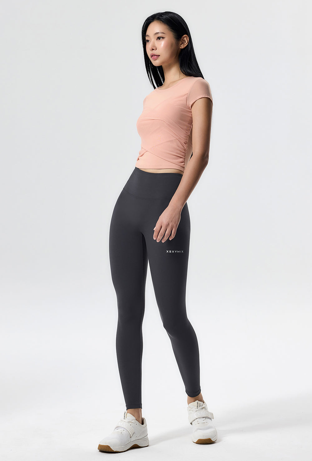 Cotton-like Cross Mesh Sleeve - Pretty Pink