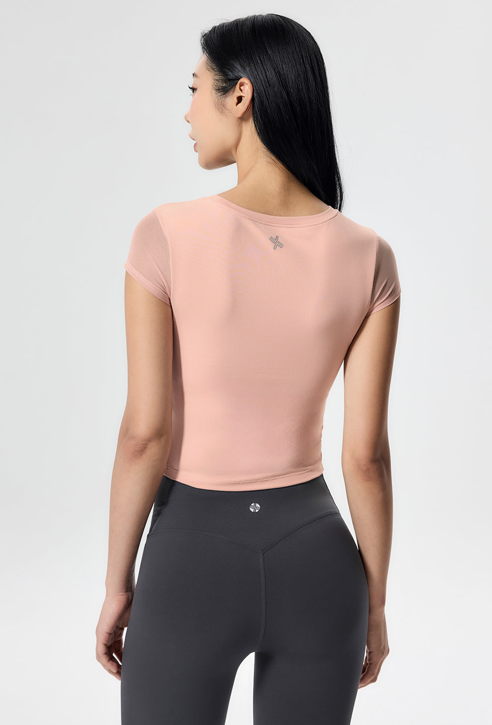 Cotton-like Cross Mesh Sleeve - Pretty Pink
