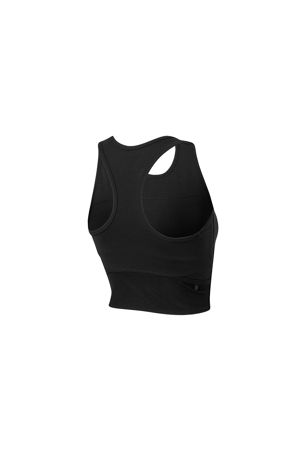 RX Comfort Fine Mesh Pocket Crop Top - Black