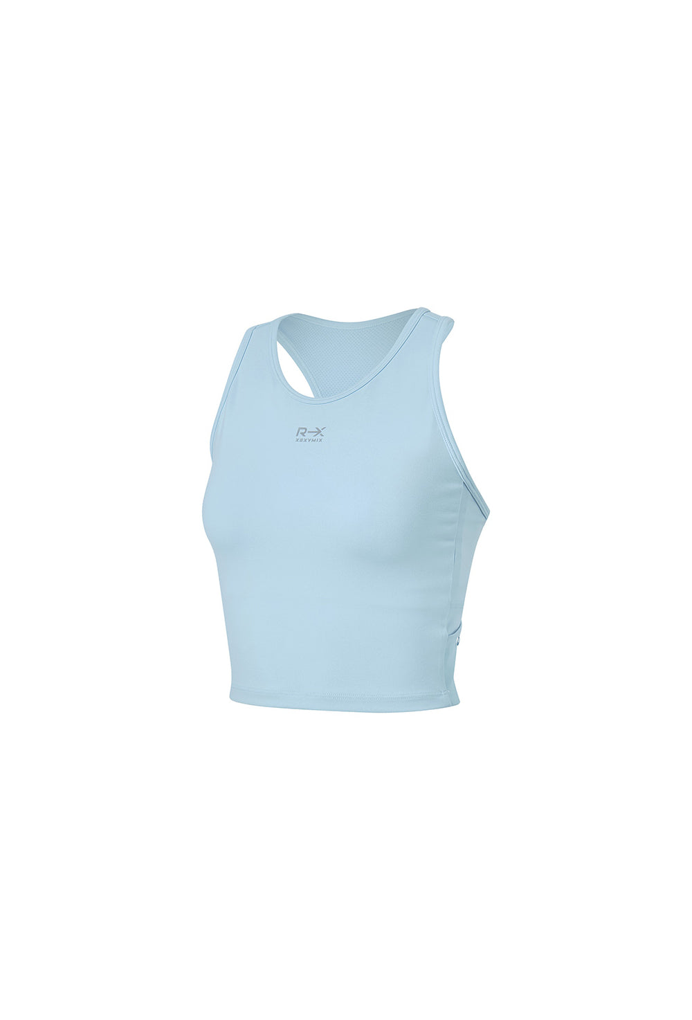 RX Comfort Fine Mesh Pocket Crop Top - Blue Glow