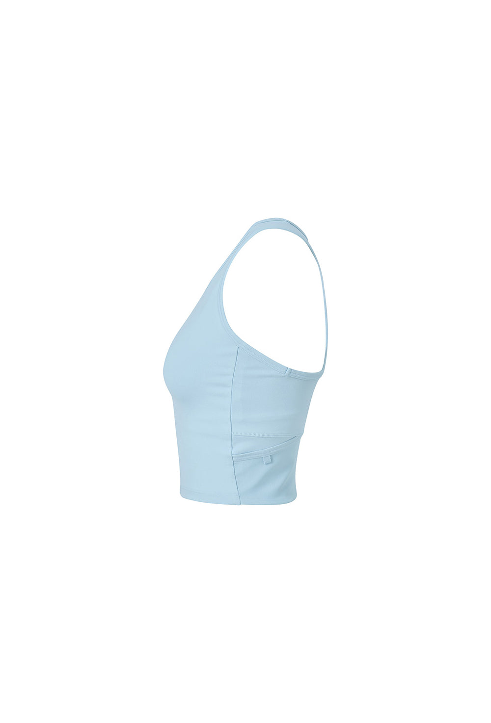 RX Comfort Fine Mesh Pocket Crop Top - Blue Glow