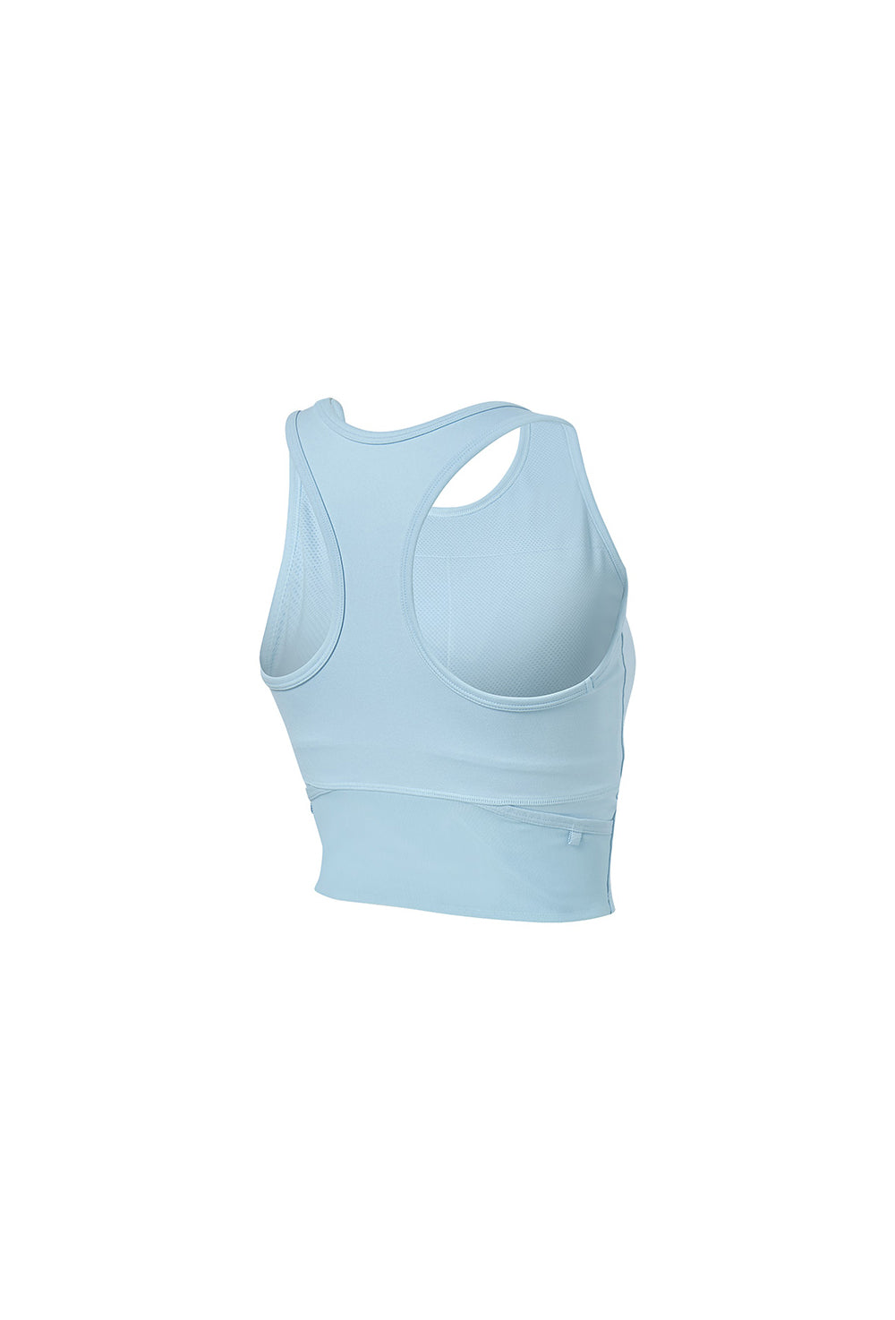 RX Comfort Fine Mesh Pocket Crop Top - Blue Glow