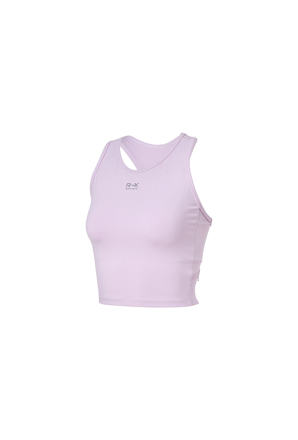 RX Comfort Fine Mesh Pocket Crop Top - Evening Violet