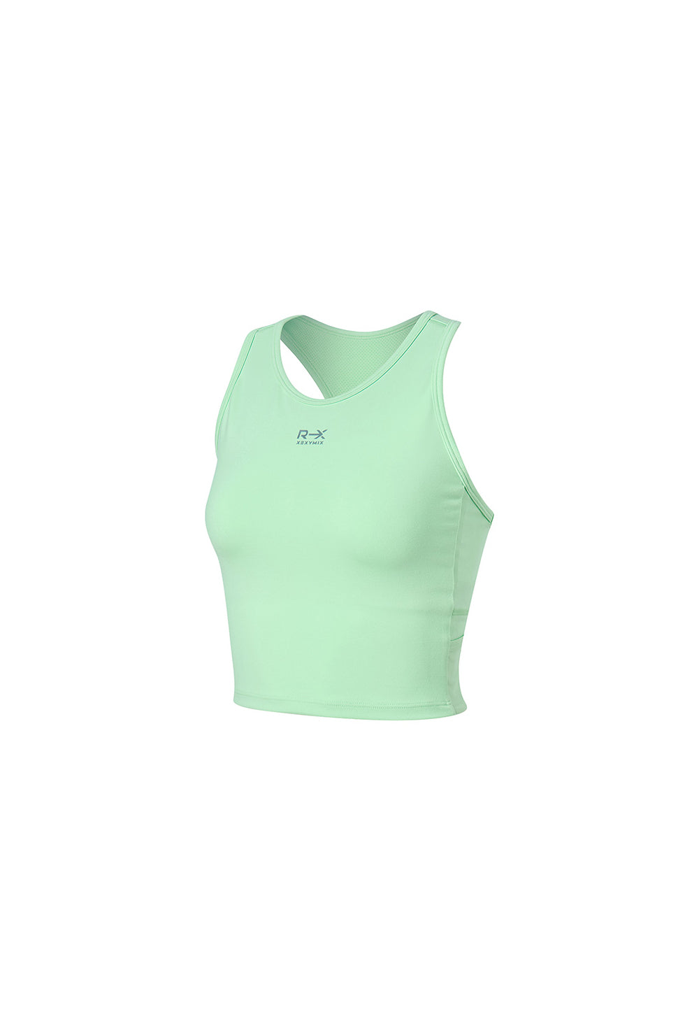 RX Comfort Fine Mesh Pocket Crop Top - Patina Green