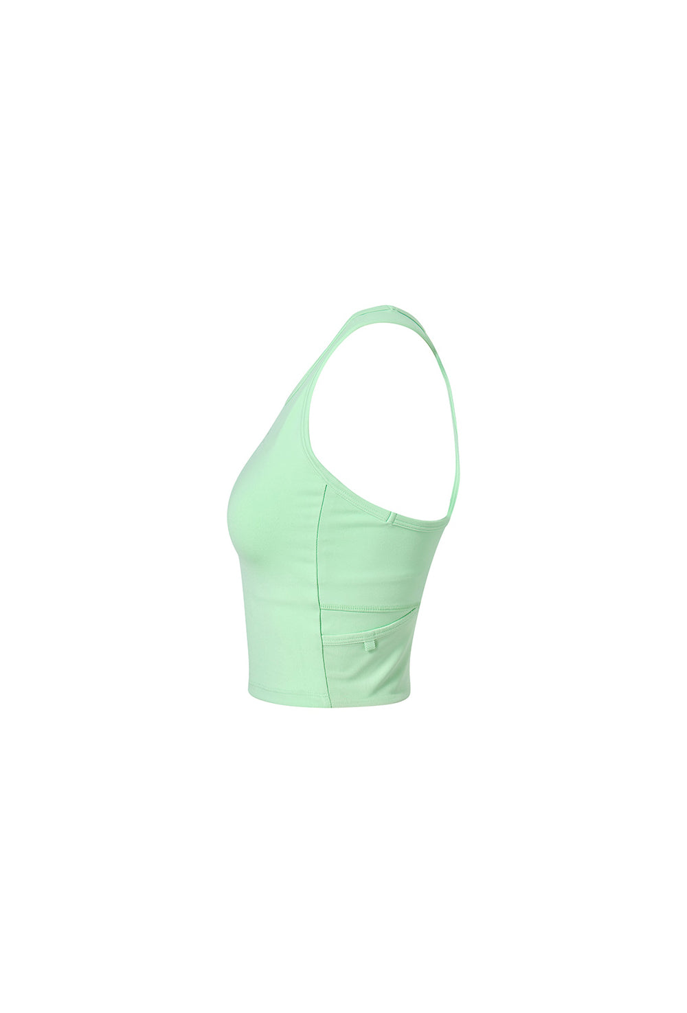 RX Comfort Fine Mesh Pocket Crop Top - Patina Green