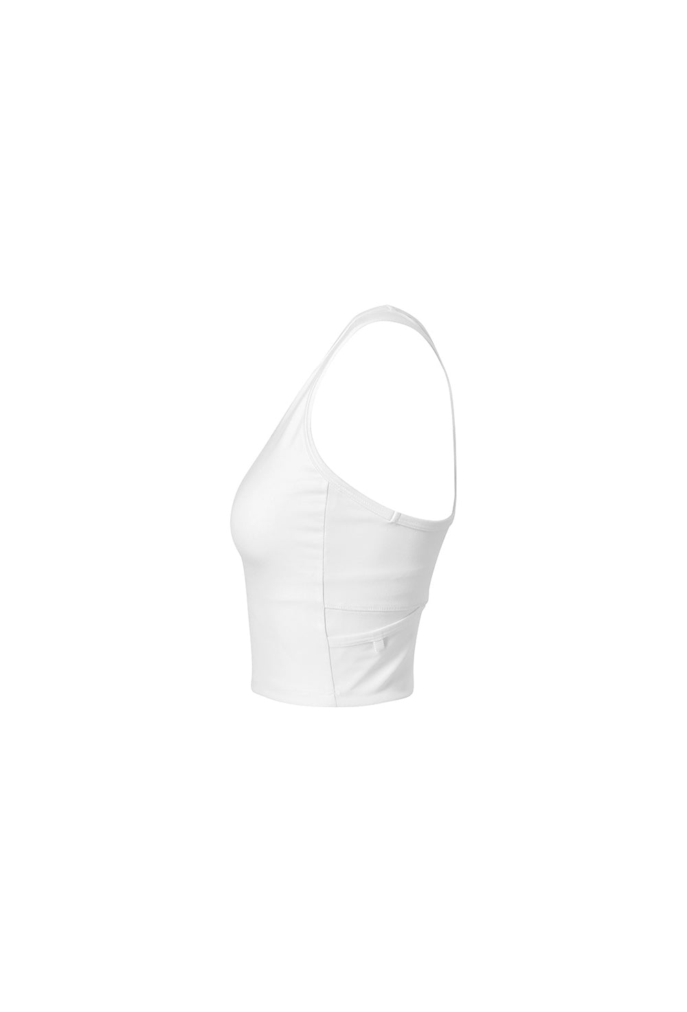 RX Comfort Fine Mesh Pocket Crop Top - Ivory